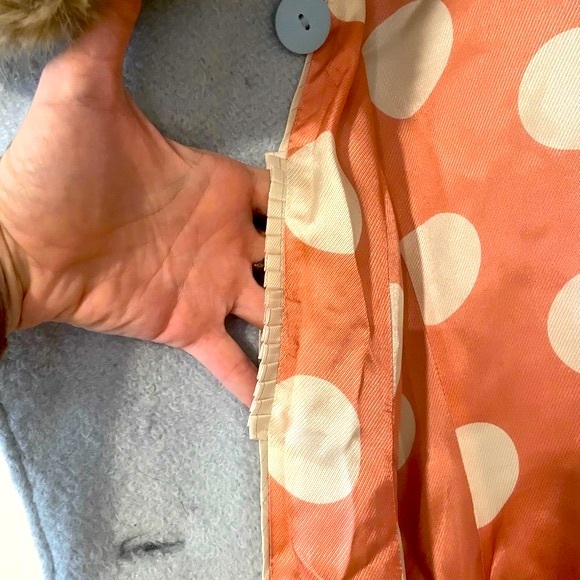 RARE Elevenses (for Anthropologie) wool coat with removable fur collar - Picture 8 of 11